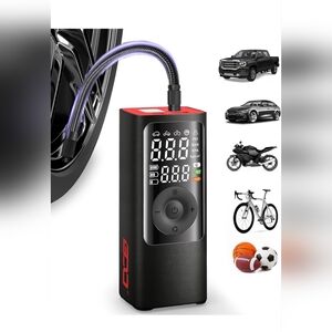 Portable Black Tire Inflator